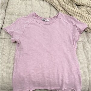Zara Lavender Short-Sleeve Top